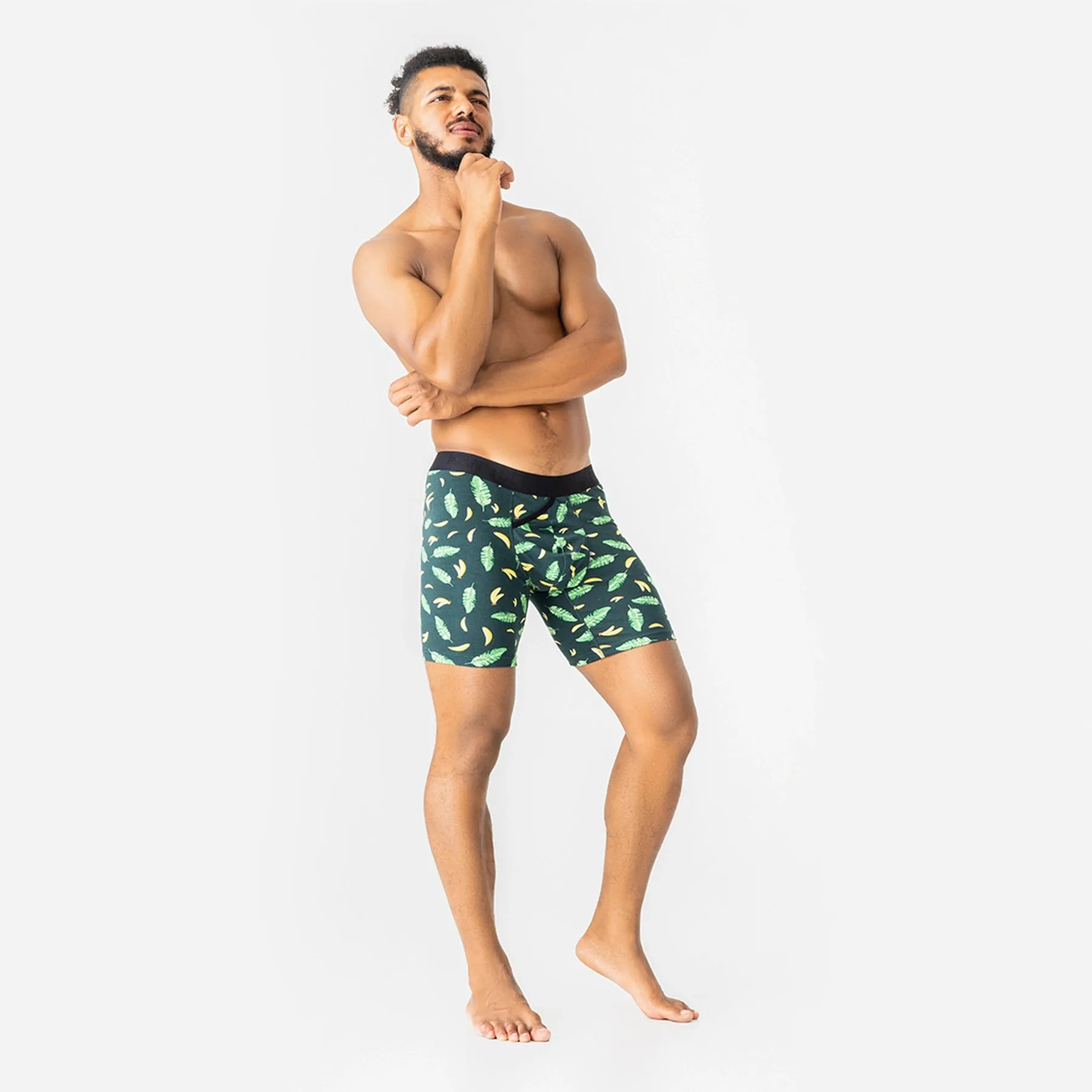 UltraSoft  Boxer Brief 7.6" OpenFly, Tropical Vibes