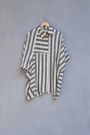 Urvashi Kaur   I   Daejeon SHIRT TERRA SHIRT Hand Spun Cotton slate and shell TESSELLATE- 74