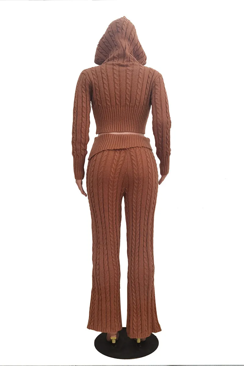 UT3001 Knitted Shirt and Pants Set