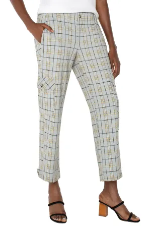 Utility Cargo Crop with Tab Hem