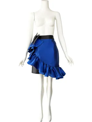Valentino Night 1980s Ruffled Party Skirt