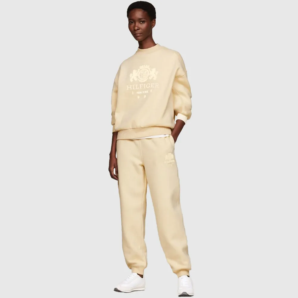 Varsity Crest Sweatpants - Ivory