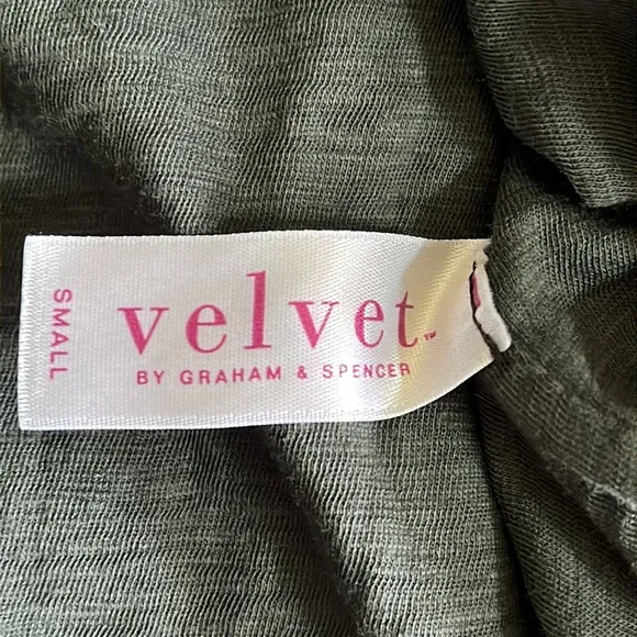 Velvet Women’s Vintage Slub Strapless Maxi Dress/Skirt in Military Green Sz Sm…