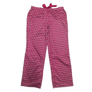 Vineyard Vines Christmas Whales Red Cotton Pajama Lounge Pants Size Medium