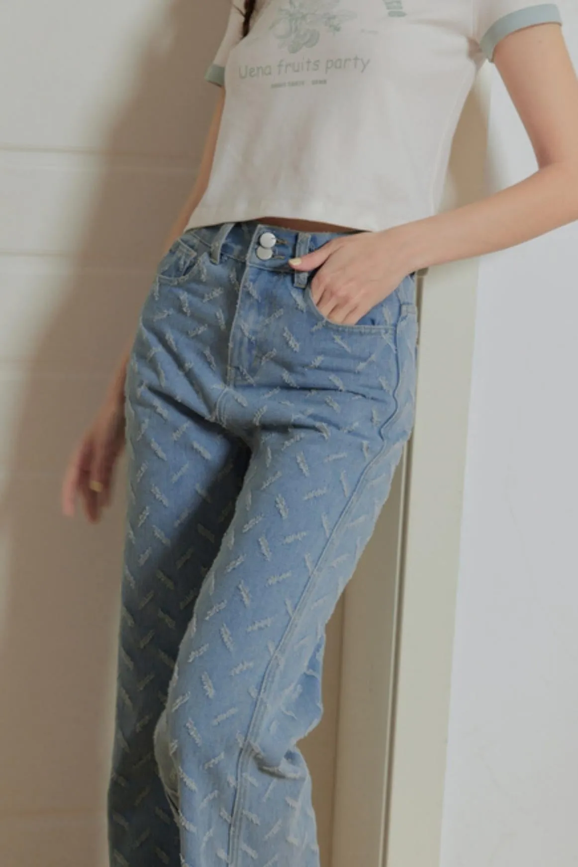 Vintage High-Waisted Micro-Flare Jeans