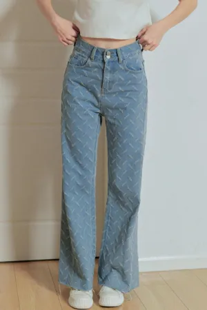Vintage High-Waisted Micro-Flare Jeans