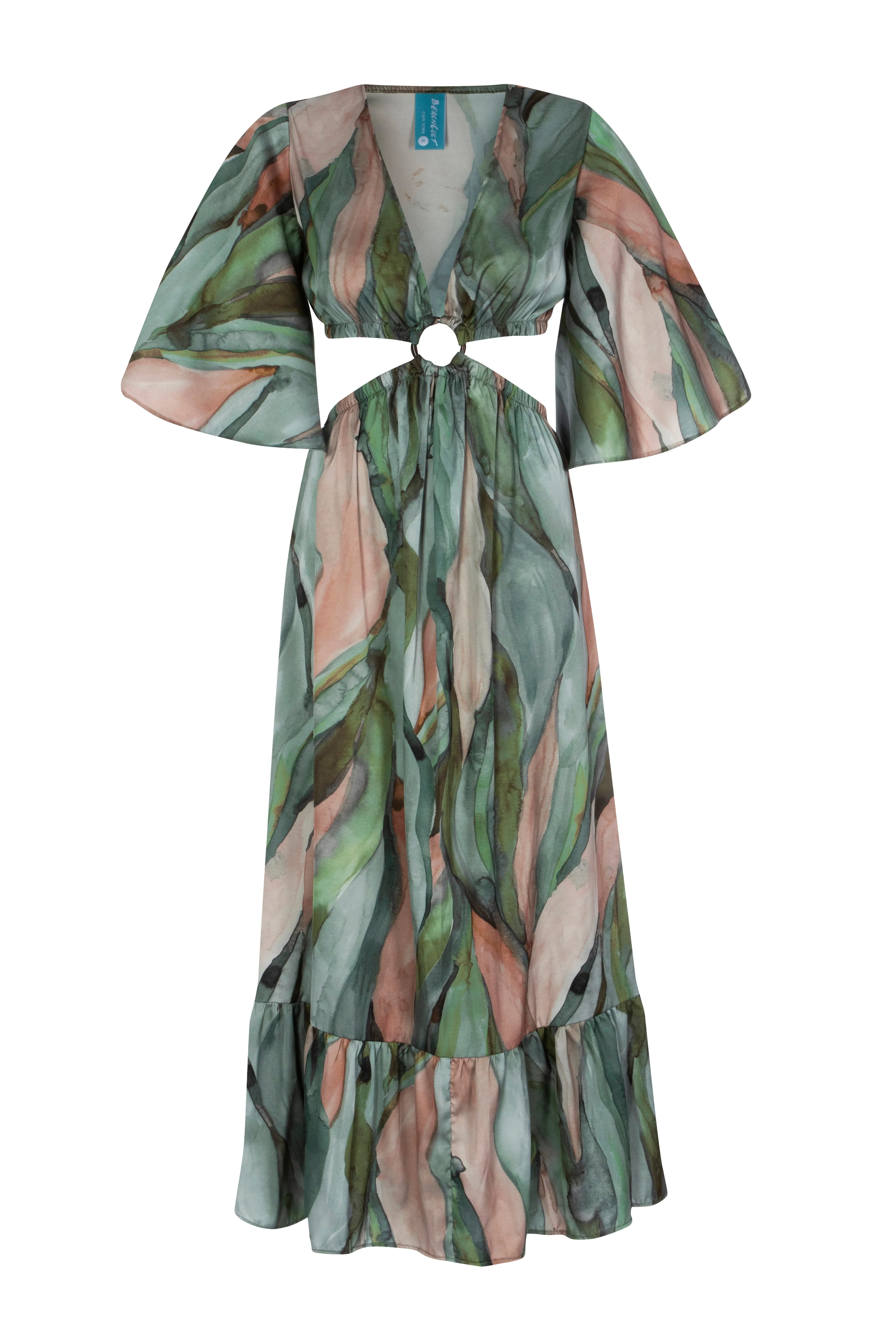 Watercolour Evergreen - Lisbon Dress