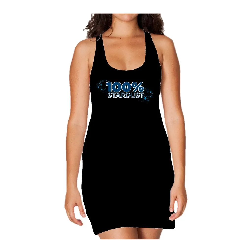 Weird Science 100% Stardust Official Women's Long Tank Dress (Black)