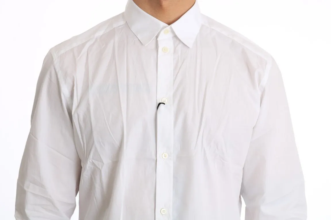 White Cotton GOLD Slim Fit Shirt