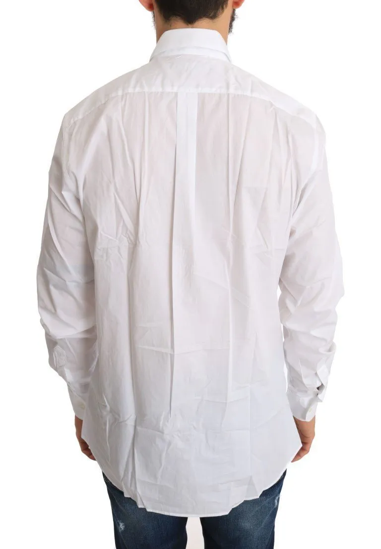 White Cotton GOLD Slim Fit Shirt