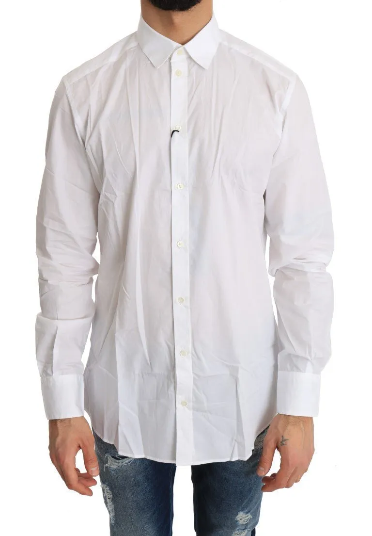 White Cotton GOLD Slim Fit Shirt