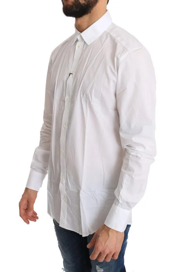 White Cotton GOLD Slim Fit Shirt