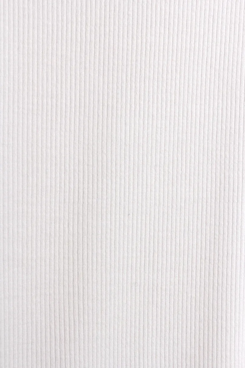 White Crew Neck Short Sleeve Dress