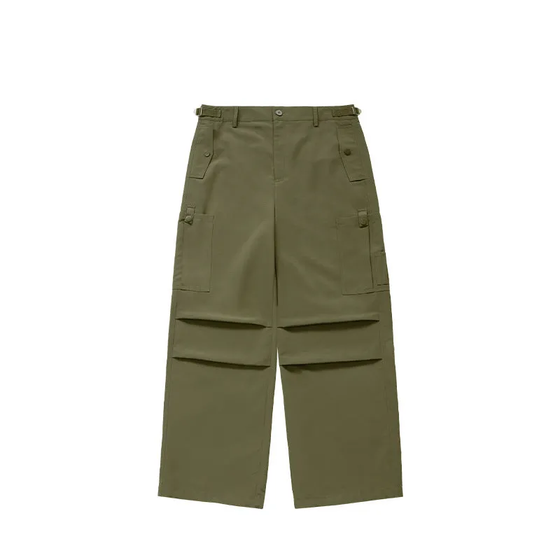 Wide Leg Paratrooper Pants