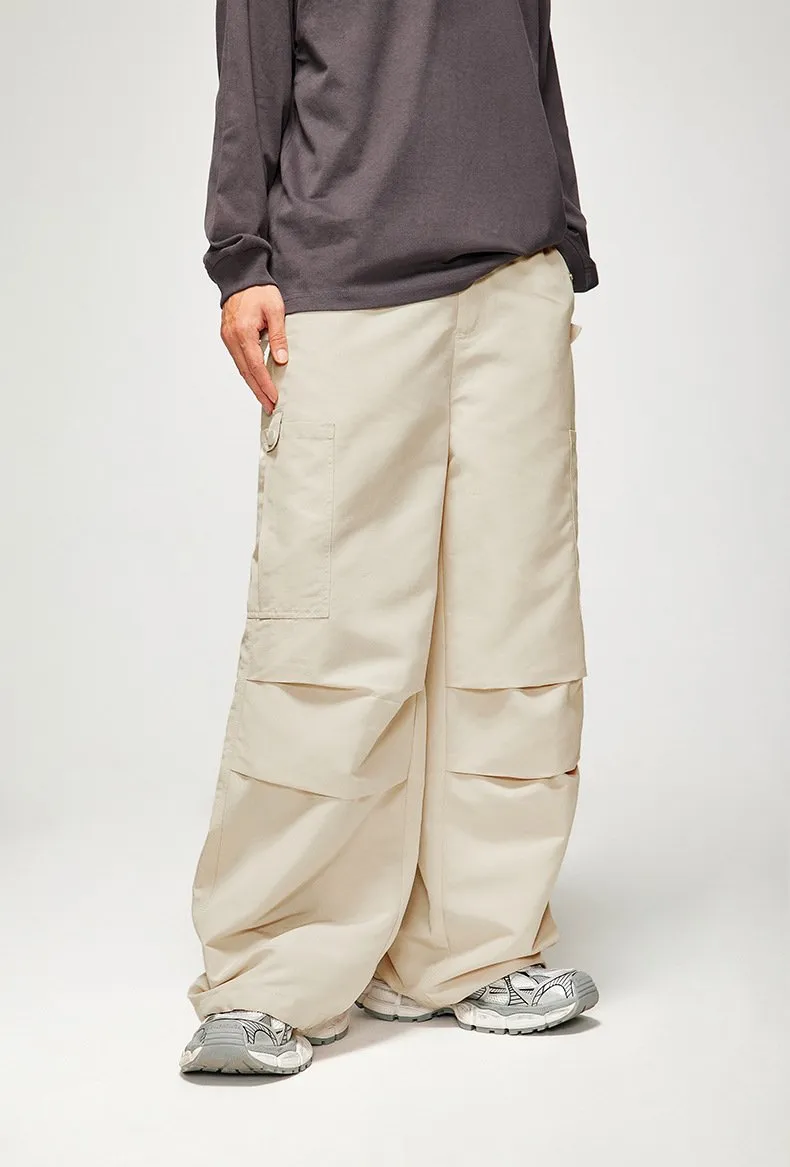 Wide Leg Paratrooper Pants