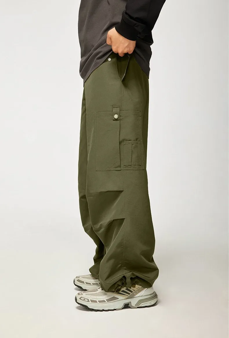 Wide Leg Paratrooper Pants