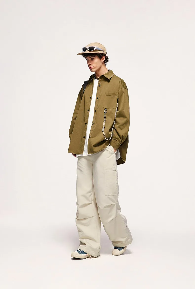 Wide Leg Paratrooper Pants