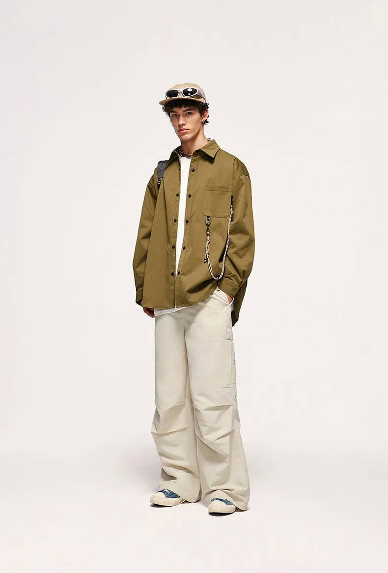 Wide Leg Paratrooper Pants