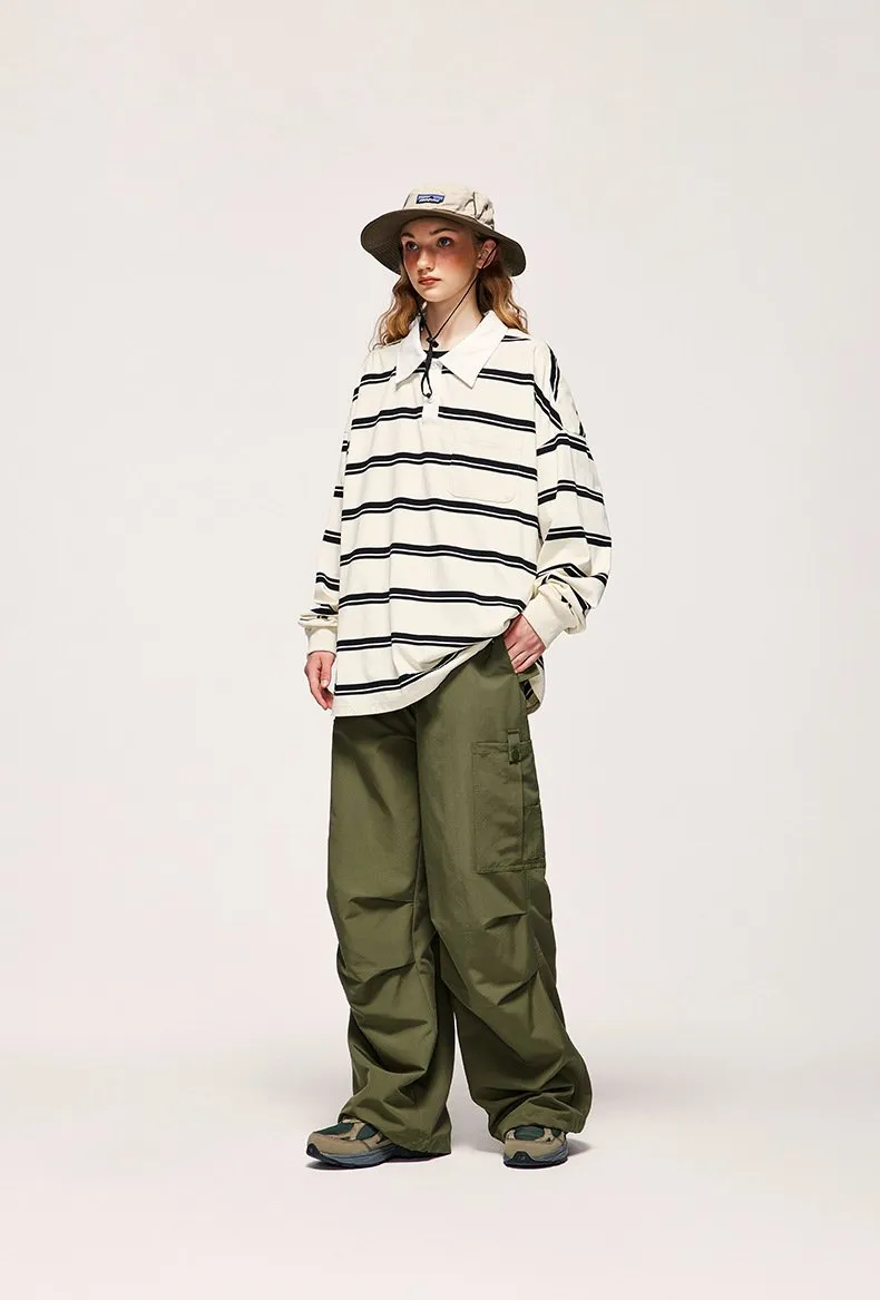 Wide Leg Paratrooper Pants