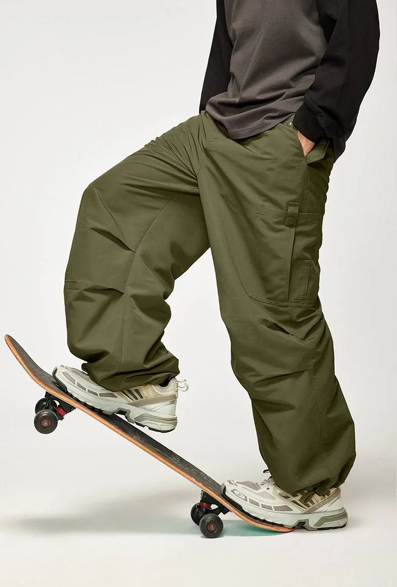 Wide Leg Paratrooper Pants