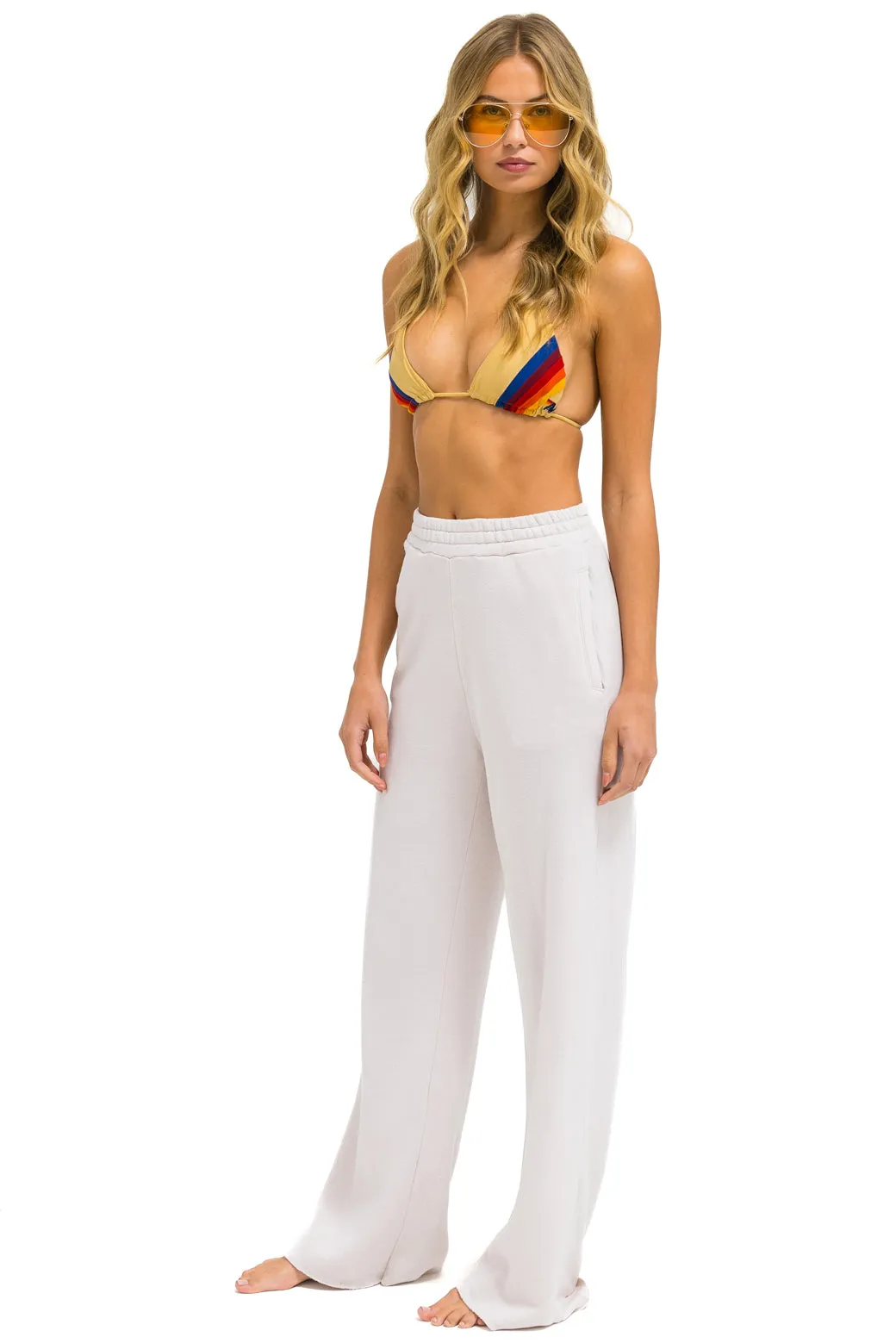 WIDE LEG POCKET SWEATPANTS - DOVE