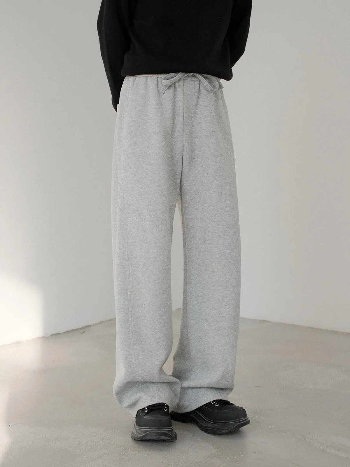 Wide-Leg Scimitar Sweatpants