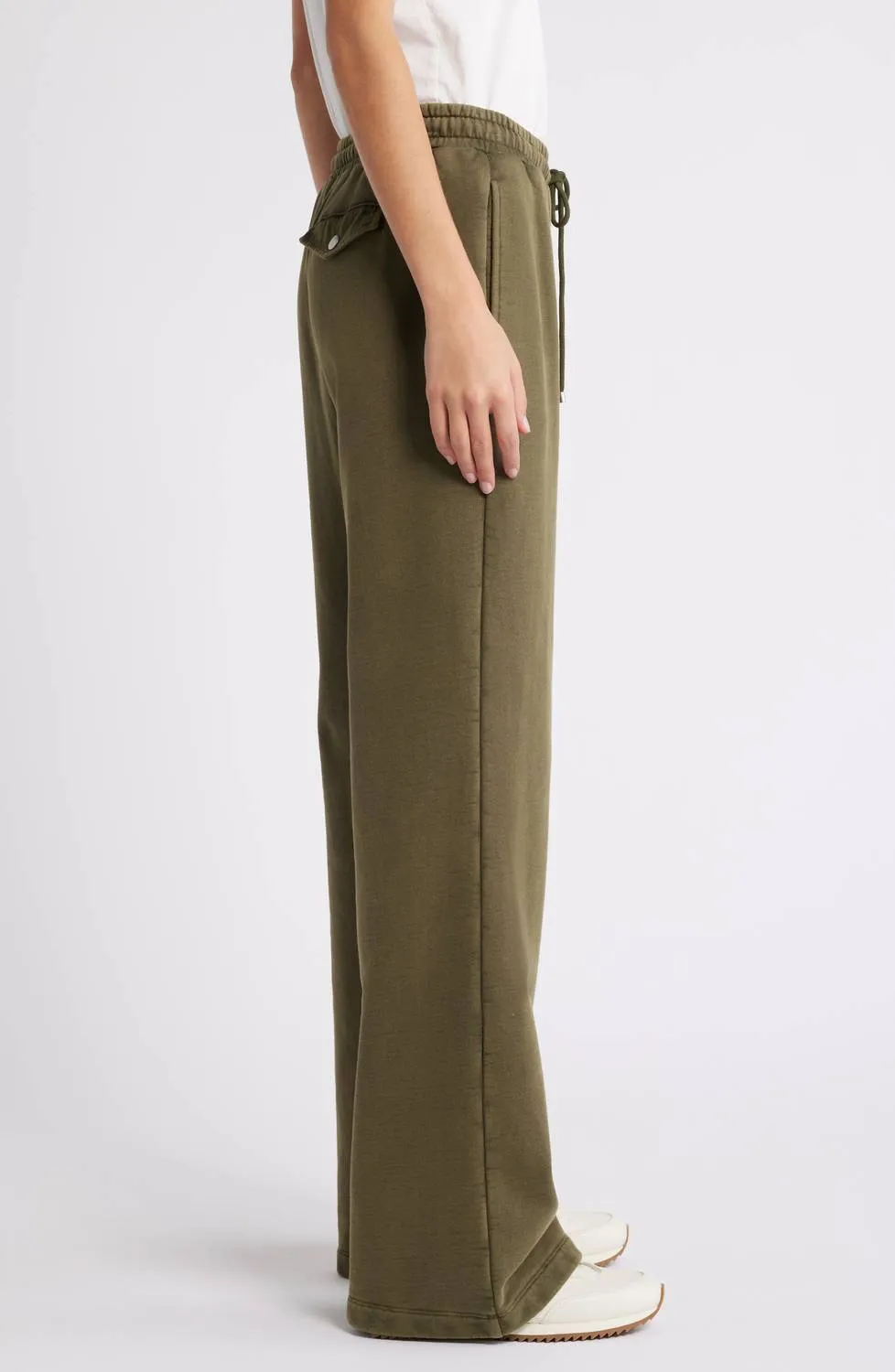 Wide Leg Track Sweatpants In Surplus