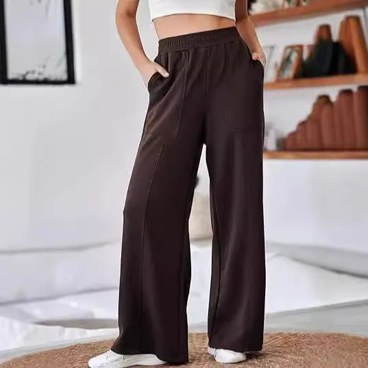 Women High Waist Loose Wide Leg Trousers