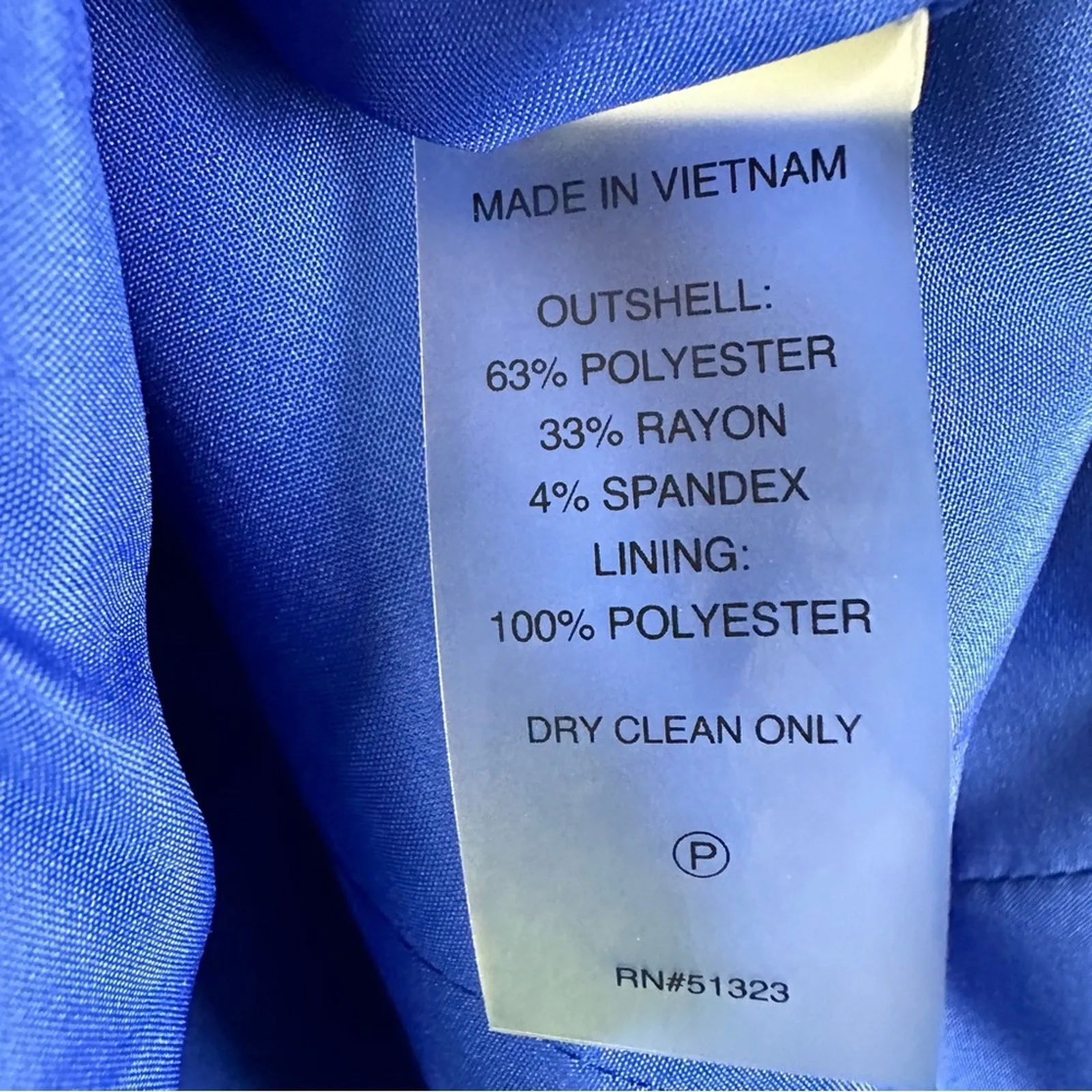 Women’s Blue Career Jacket  Size 16
