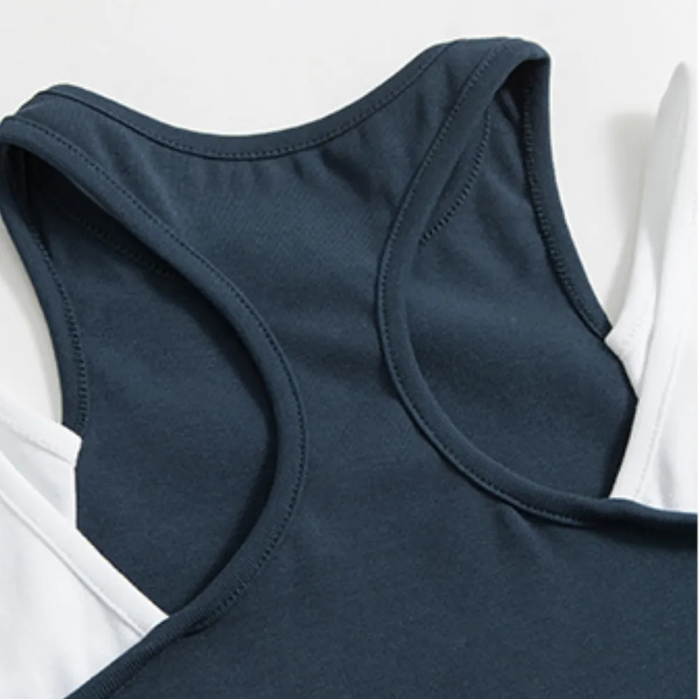 Women's Street Fake Two-Piece Slim Dress