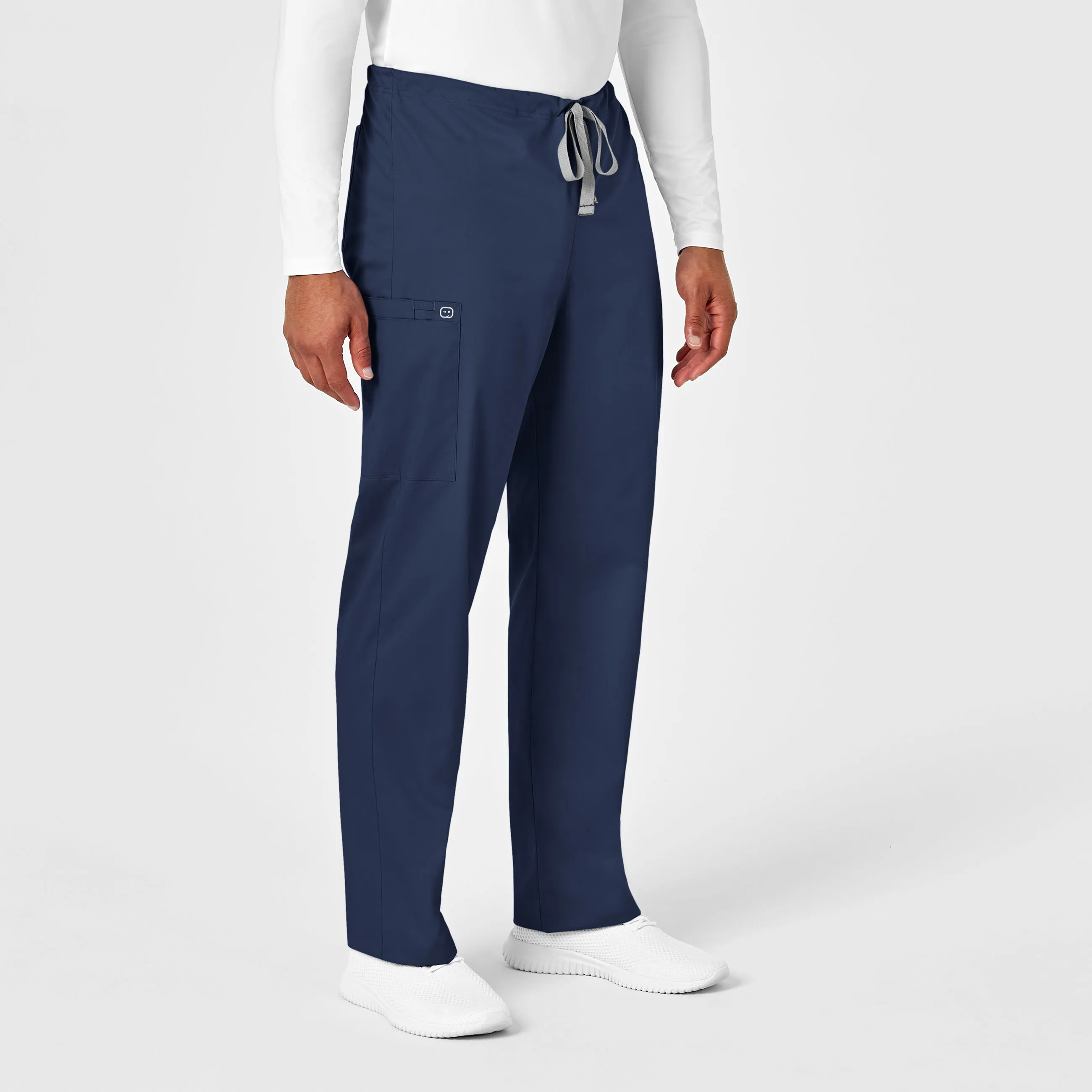 WonderWORK 500 Unisex Drawstring Cargo Scrub Pants Navy