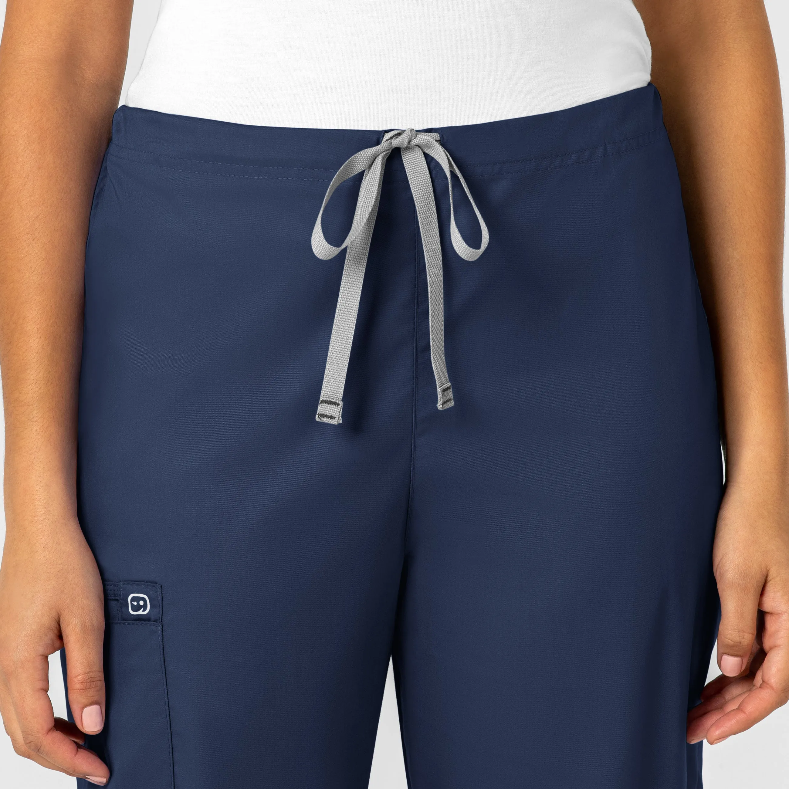WonderWORK 500 Unisex Drawstring Cargo Scrub Pants Navy