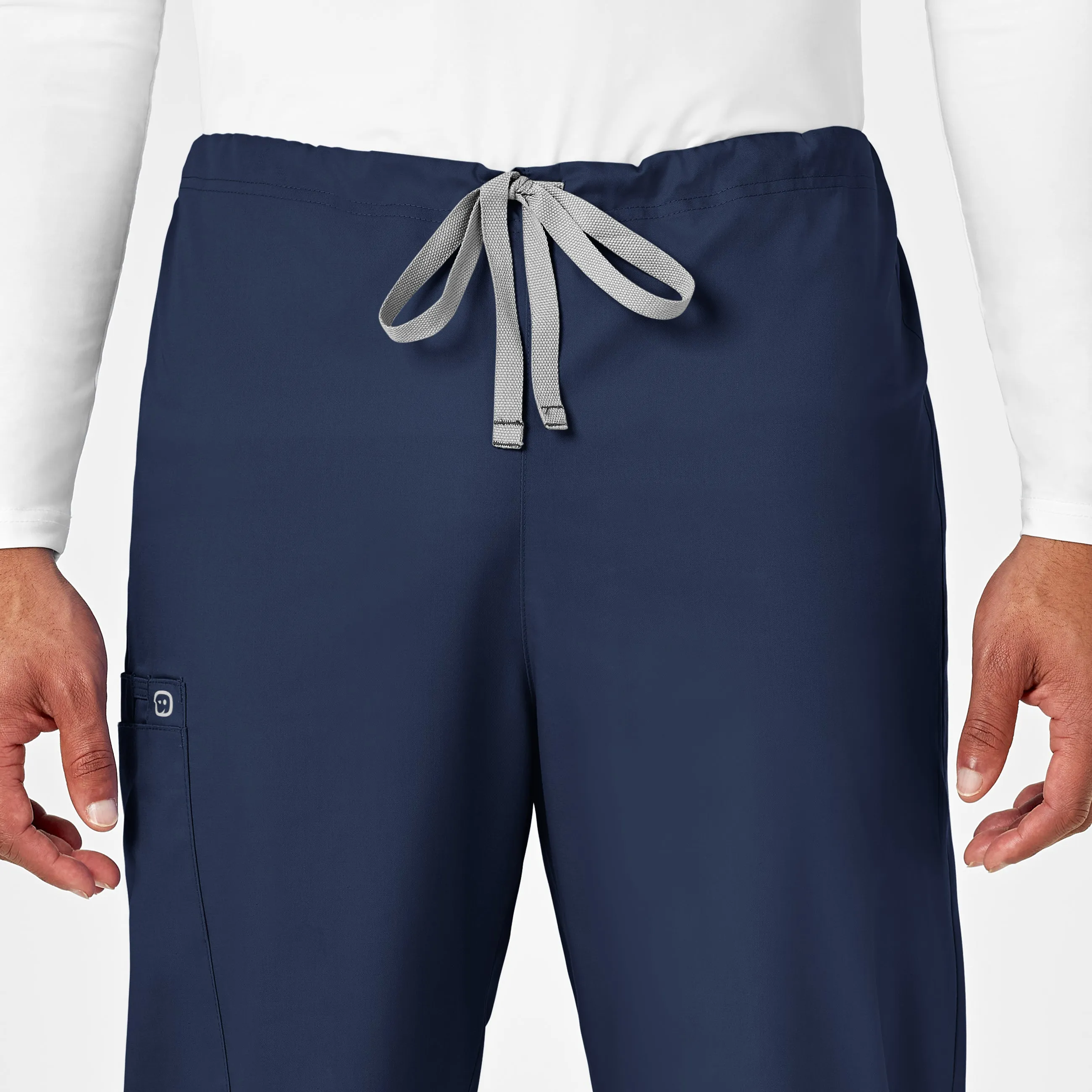 WonderWORK 500 Unisex Drawstring Cargo Scrub Pants Navy