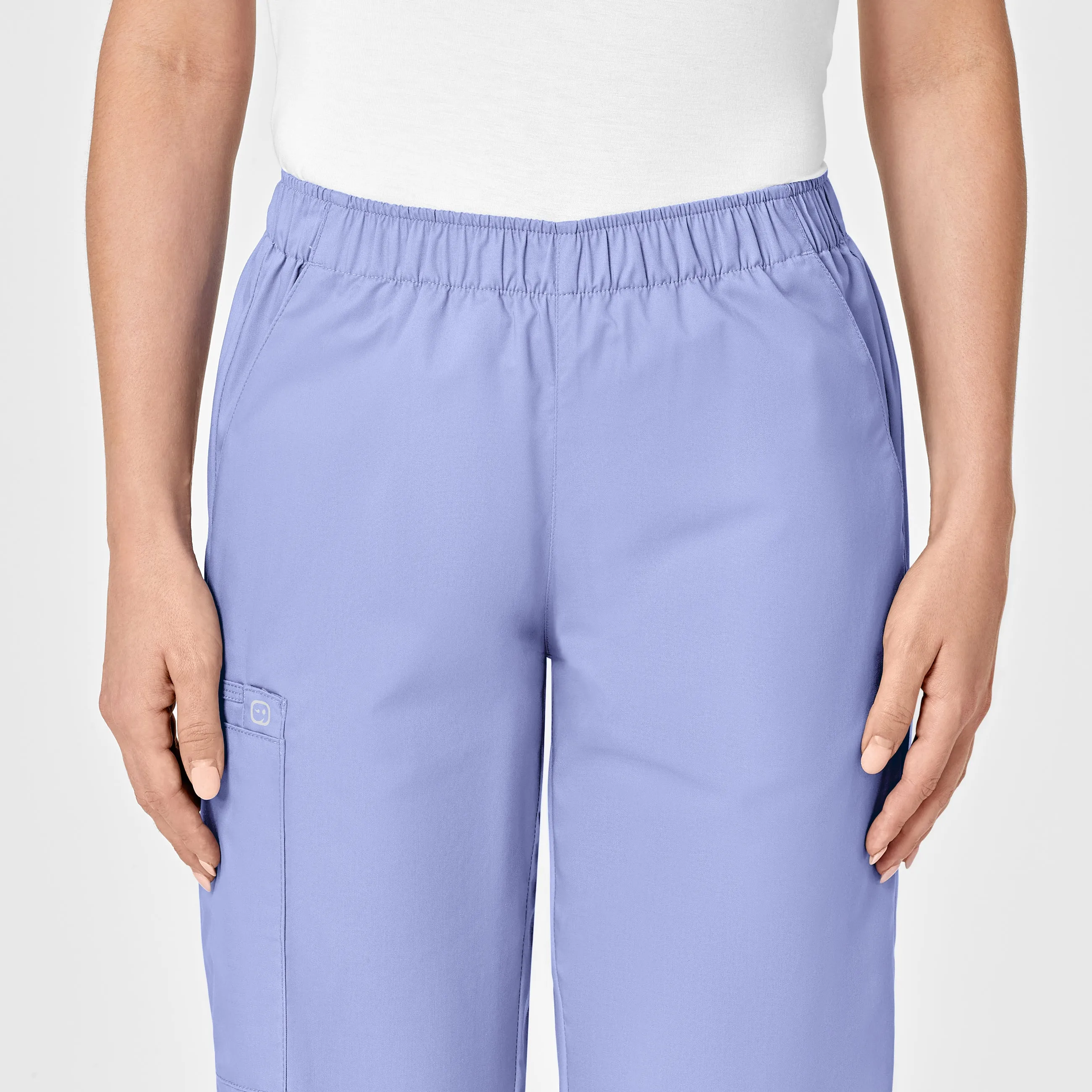 WonderWORK 501 Pull-On Cargo Scrub Pants Ceil Blue