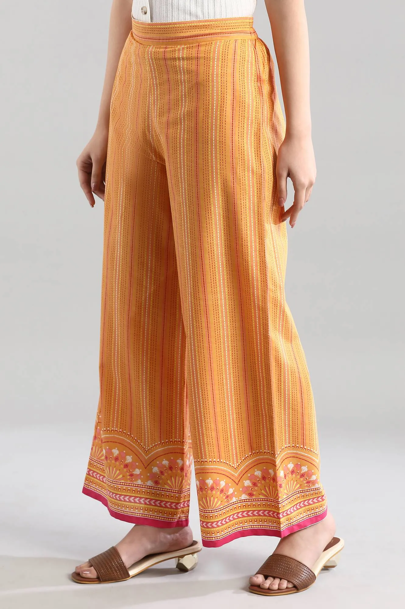 Yellow Printed Palazzo