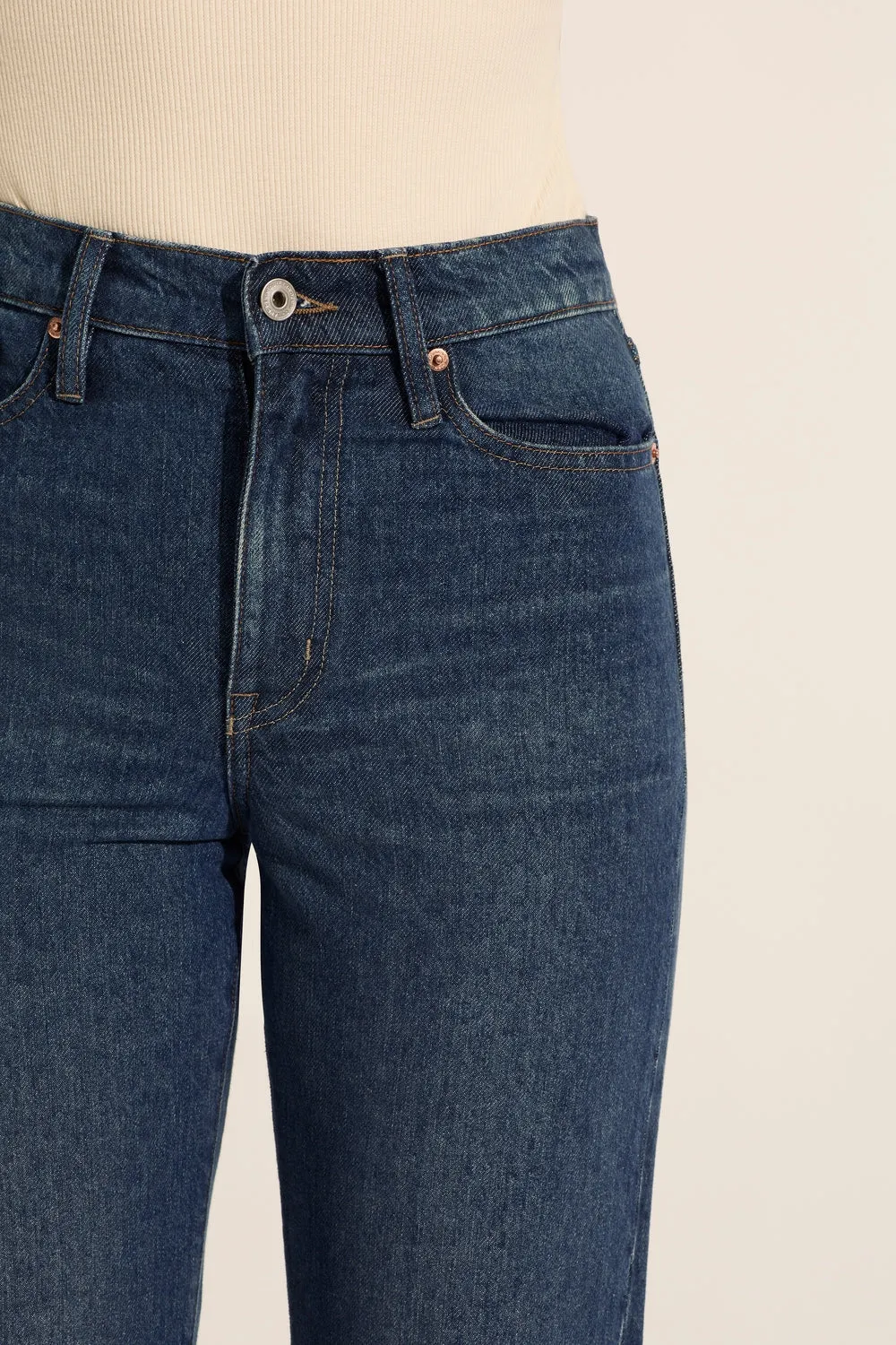 Zoe Crop High Straight Jean Stories