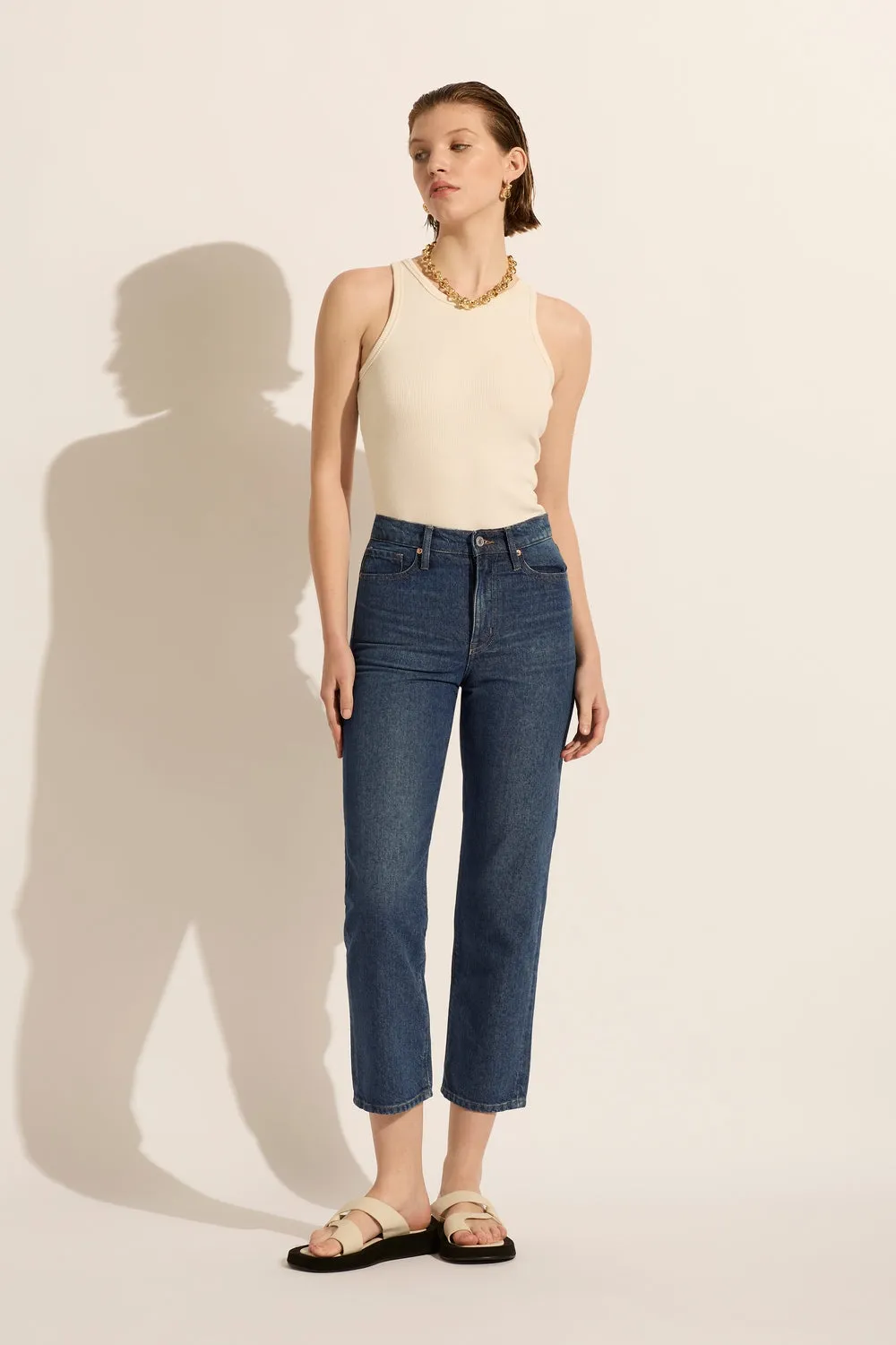 Zoe Crop High Straight Jean Stories